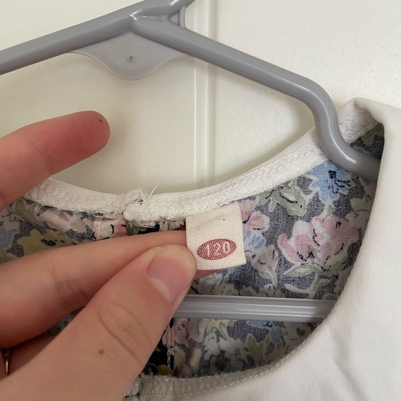 Vintage toddler girl’s floral‎ puff sleeve 100% cotton dress size 5T - Picture 4 of 7